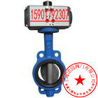 上海团园阀门D671X-16-10对夹式软密封气动蝶阀 DN65