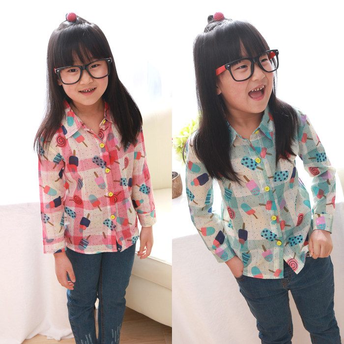 Chemise fille à manche longue - Ref 2086552 Image 1