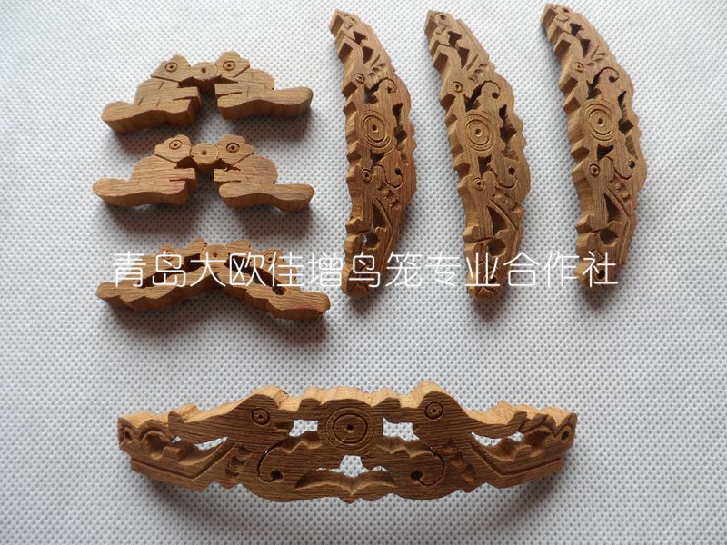 大欧鸟笼紫竹原色花门花腿压缸扣