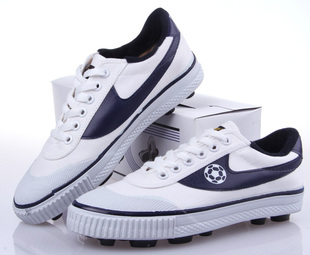 回力男女足球鞋钉鞋防滑透气帆布鞋男运动鞋训练鞋帆布鞋学生球鞋