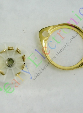 陶瓷九脚镀金管座GZC9-F-G适12AT7 12AU7 6n3 6P1 6n11等电子管