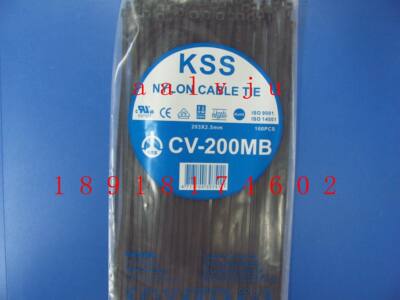 三钻信誉 原装正宗台湾KSS 尼龙扎带 CV-200MB 203×2.5 mm 黑