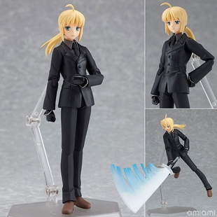 现货[MAX]正版 figma 命运长夜 Fate/ZERO Saber 塞巴 黑西服