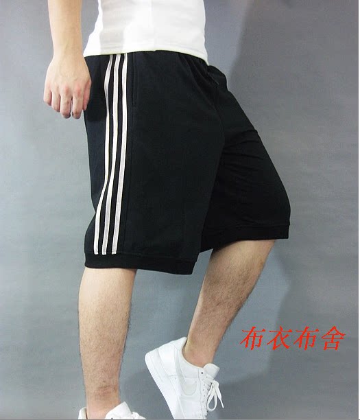 新款男士加肥加大码纯棉五分裤休闲短裤健身运动裤居家中裤可定做