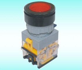 江苏双科 开孔30MM 自复位按钮开关LAY50-22AC3-11平面面板开关