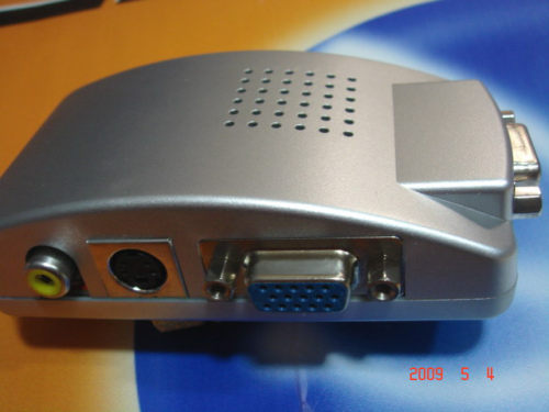 仝丽vga视频转tv/s/av转换器um2000ax操作简单电脑3c数码配件