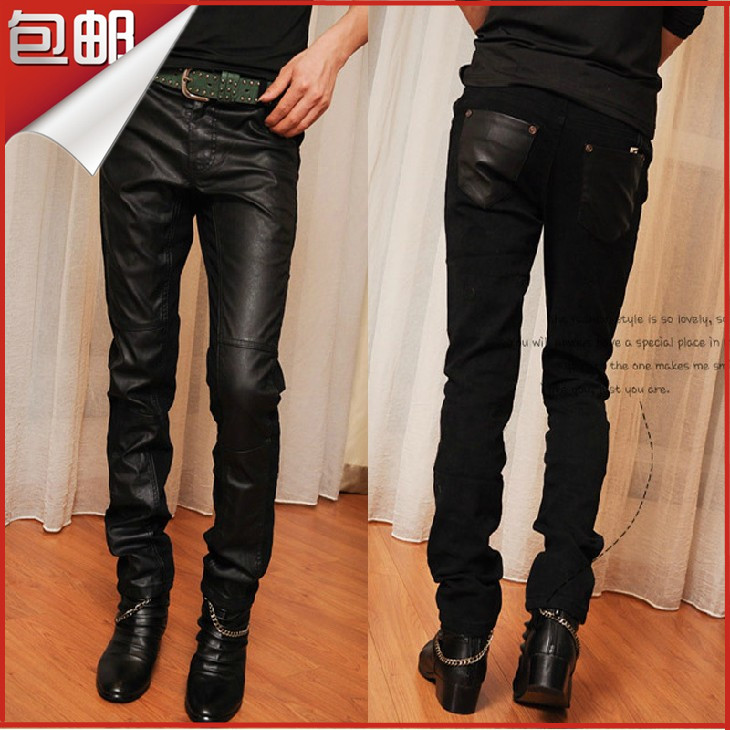 Pantalon cuir homme pour adolescent pour automne - Ref 1486631 Image 1
