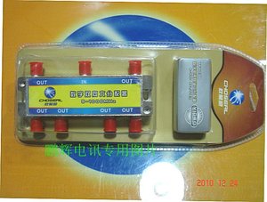 包邮Choseal/秋叶原YF-4038数字双向电视一进六出六分配器带F头
