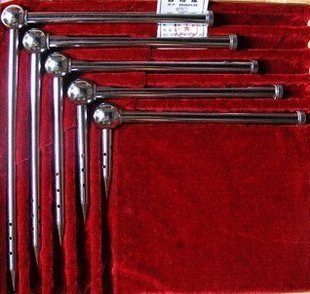 精密地温温度计 五只组铁套地温计 土壤温度计-20+50度地温温度计