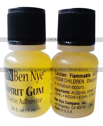 影视化妆专业用品 酒精胶水粘贴头套 胡子 伤疤零件  7ml