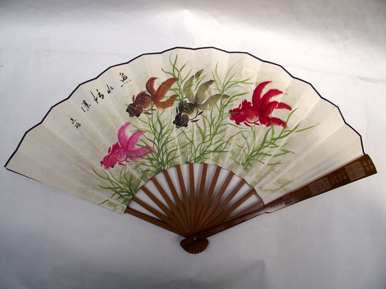 纯手绘 宣纸折扇 10寸 国画作品 中国风扇子 工笔花鸟 多款可选