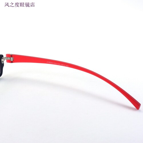 眼镜腿配件tr100镜腿脚宽牙JC8003磨砂红腿宽9双牙距3mm一对