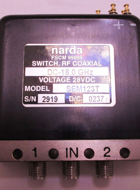 SEM123T DC-18GHz 1W SMA SPDT RF 单刀双掷 射频微波 同轴开关