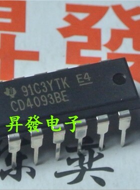 【昇發电子】触发器芯片 CD4093BE HEF4093 HCF4093 DIP14