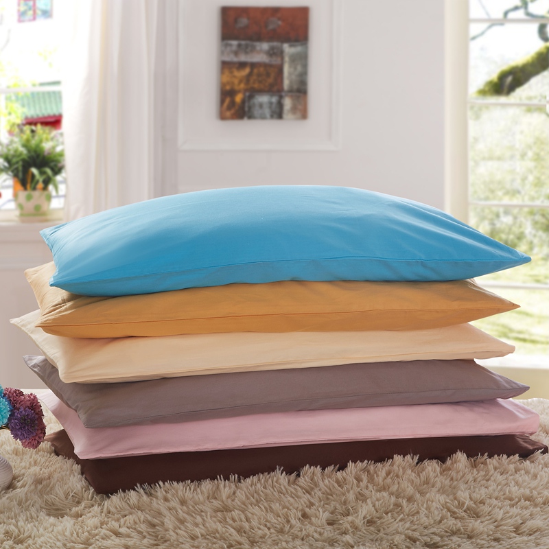 纯棉枕套全棉枕头套一只装简约