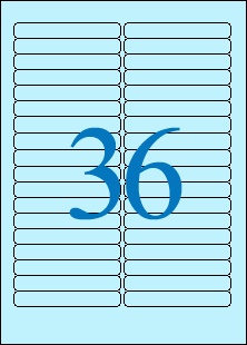 韩国进口A4打印不干胶标签纸/爱雷博浅蓝色标签CL636B-100张