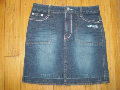 daisy lovers沙洗兰色牛仔裙160-Q