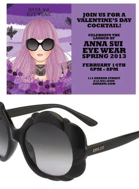 日本官网Anna sui安娜苏2013年春季蔷薇花太阳镜墨镜眼镜