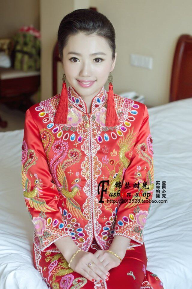 lease Wedding dress gules bride Dragon and gown Dragon Phoenix Wedding dress Toast clothing Chinese dressin the Women's clothing/Boutique , Wedding/Cheongsam/Formal dress , Wedding  category - from Buy2taobao.com to provide professional Taobao agent buy service