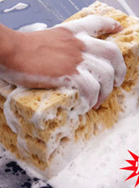 大号吸水海绵蜂窝珊瑚绵擦车洗车泥汽车清洁工具清洗用品去污神器