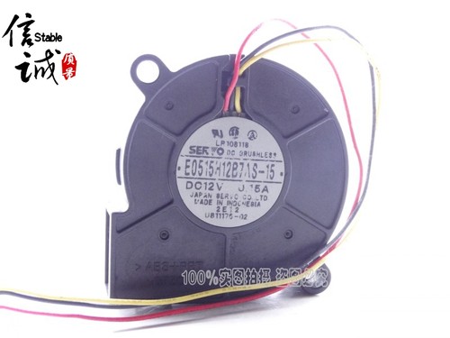 5015 12V 0.15A E0515H12B7AS-15 5CM原装伺服风扇5CM涡轮鼓风机