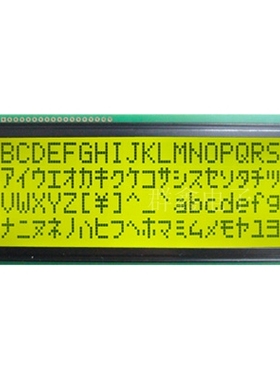 LCD LCM 2004 20*4 204 STN液晶模块 黄绿色 宽温 5V 点阵大字符