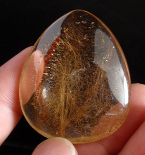 纯天然兔毛水晶吊坠 挂件 钛晶 发晶 白水晶 红幽灵 绿幽灵-3#