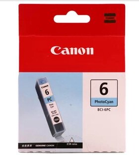 原装佳能BCI-6PC照片青 S800/S830D/S900/i950/i9100/p6000D墨盒