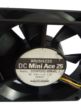Sanyo/三洋9225 DC24V 0.11A 109P0924MH4L1 9cm 变频器风扇