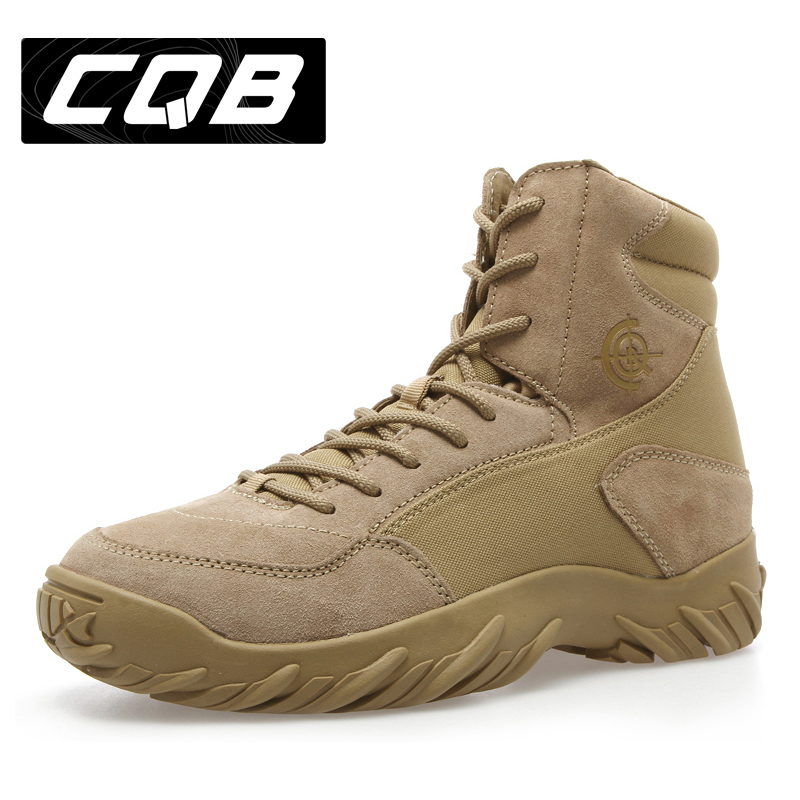 Bottes militaires pour homme C.Q.B en cuir - Ref 1399436 Image 1