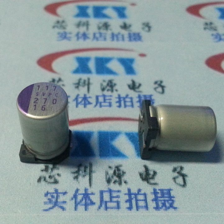 三洋固态电容  贴片 16V270uf 16SVPC270M 8x12  270UF 16V