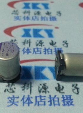 三洋固态电容  贴片 16V270uf 16SVPC270M 8x12  270UF 16V