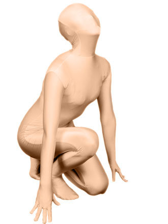 包邮肉色全包莱卡zentai紧身衣/贴身性感连体衣/演出服装/sm套装