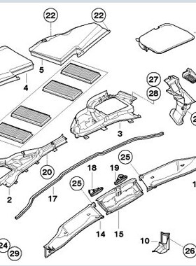 BMW宝马原厂 M3E90E92E93 仅M3用空调滤芯微尘滤清器 活性炭过滤