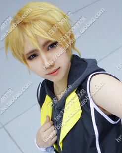 境界的彼方 神原秋人 COS假发 淡金色短发 高温丝 白家动漫假发