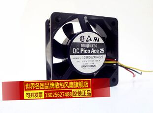24V 3线变频器散热风扇 0.06A 厘米 109R0624H4D22 6CM 6025
