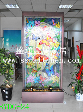 欧式风流水喷泉隔断墙结婚礼物