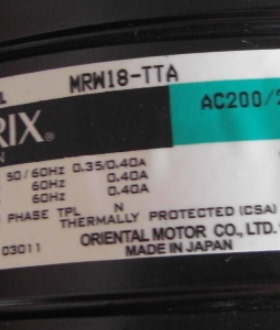 180110东方ORIX风扇MRW18-DTA BTA TTA 18CM  MRW18-TTAULTTA MRW