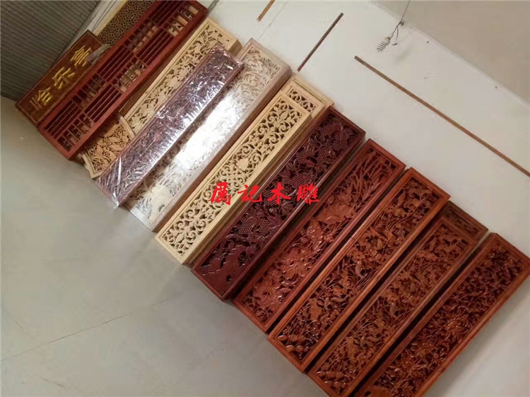 欧式风玄关隔断吊顶东阳木雕定制