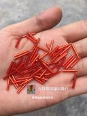 手工珠管 2mm4.5mm6mm9mm12mm银心大红色玻璃管珠 DIY材料