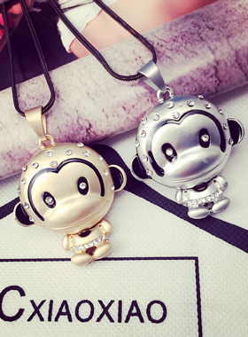 本命年猴子韩国装饰品长款毛衣链