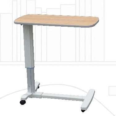 护理桌可移动伸缩餐桌床边桌木质