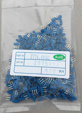 ZTT4.00MG 4M 4MHZ 4.000MHZ 直插滤波 3脚 全新原装 500PCS/包