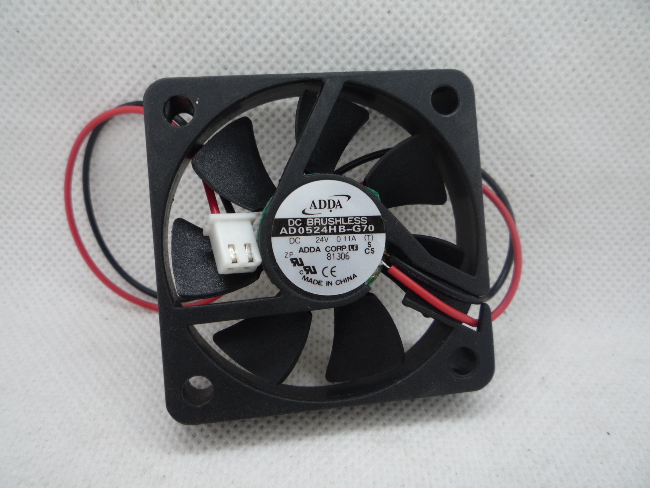 ADDA协禧5010 24V 0.11A AD0524HB-G70散热风扇5CM 5厘米2线