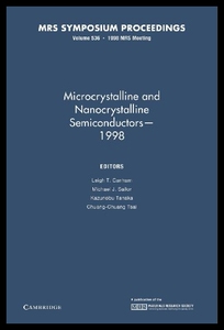 【预售】Microcrystalline and Nanocrystalline Semiconducto