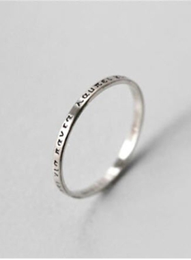 希腊古典字母超细尾戒周冬雨同款