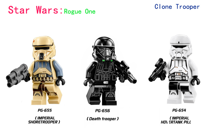 星球大战帝国死亡飞行兵人仔积木