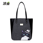 Bathe fish 2015 winter new portable handbag cute fun girl fashion Lady handbag shoulder bags bulk bag