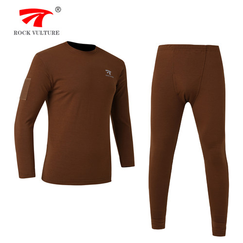 乐致保暖内衣纤维抓绒套装秋衣