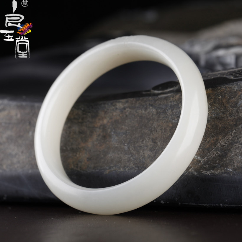 【良玉堂】和田籽料花开富贵手镯 内径56mm（特价）